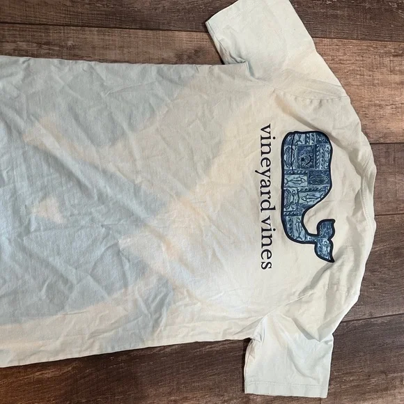 Vineyard Vines Kids' Peach Quarter-Zip Sweatshirt NWT and one tee-shirt (worn 1x - Picture 4 of 4